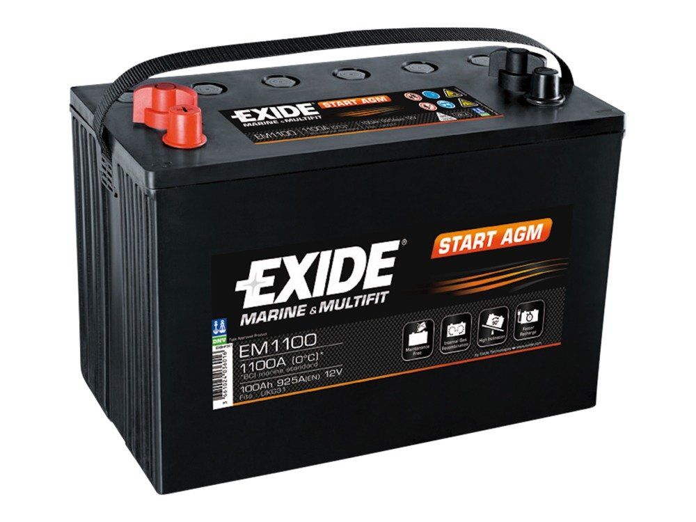 Aku 100 Ah/12V Exide Start AGM