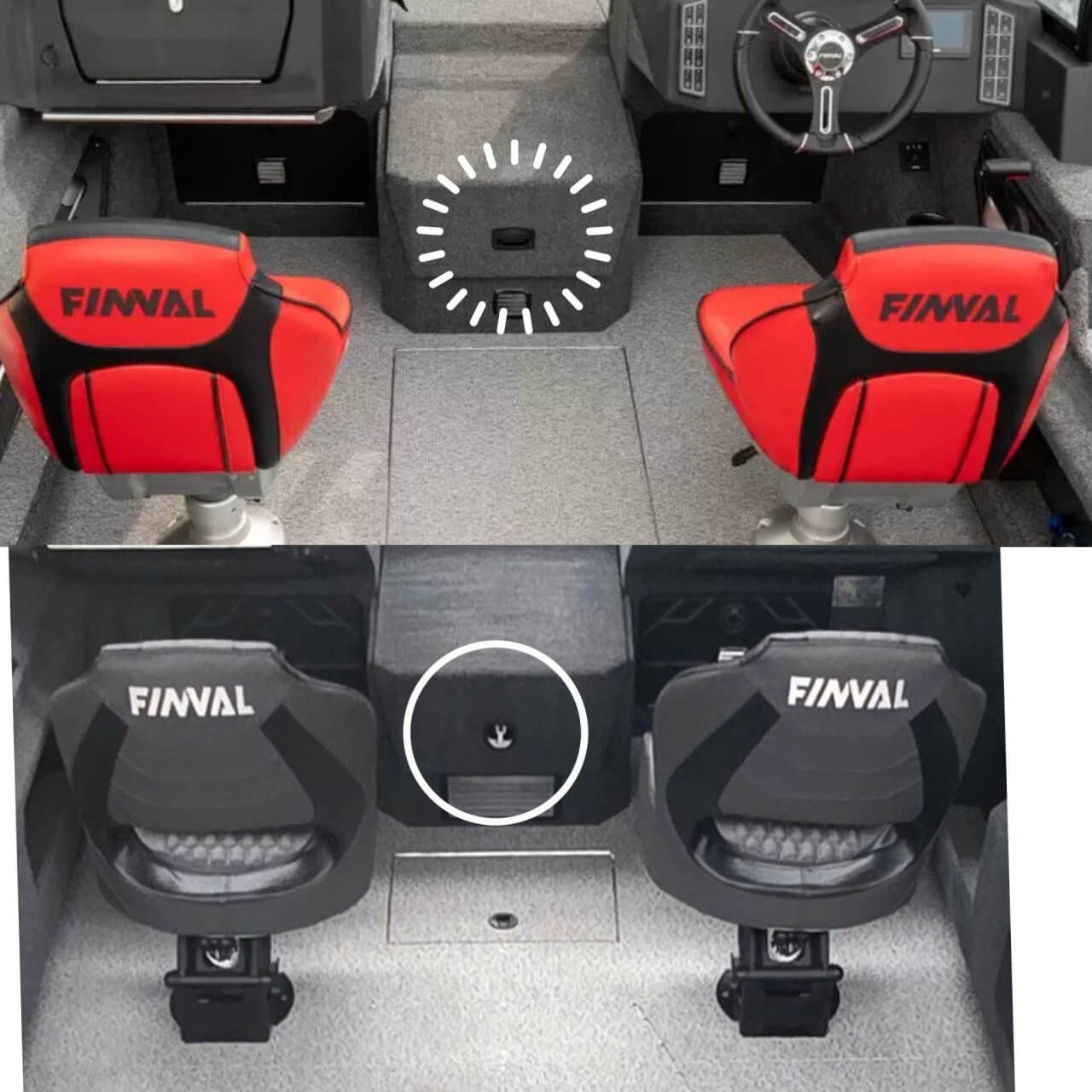 zámena plastovej ručky na boxe s udicami za nerezovú rúčku so zámkom