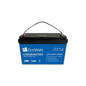 Fotogaléria Lithium batéria ECOWatt ULTIMATRON LiFePO4 Smart BMS 12,8V 100Ah 12 kg