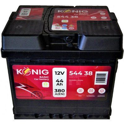 Rybářský člun Akumulátor 12V/44Ah KONIG 54438 380A
