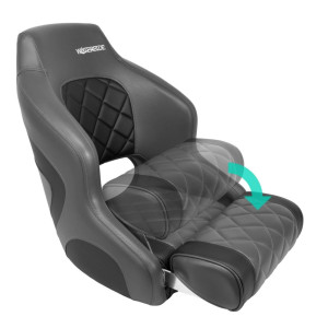 Fotogaléria Kapitánske kreslo deluxe tmavo sivé