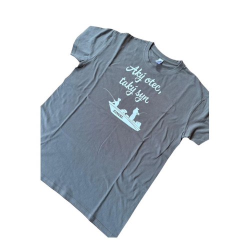 Tričko s potlačou XL loď pre rybára