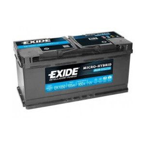 Rybářský člun Batéria AGM Exide Micro-hybrid 105 Ah/12V/950 A