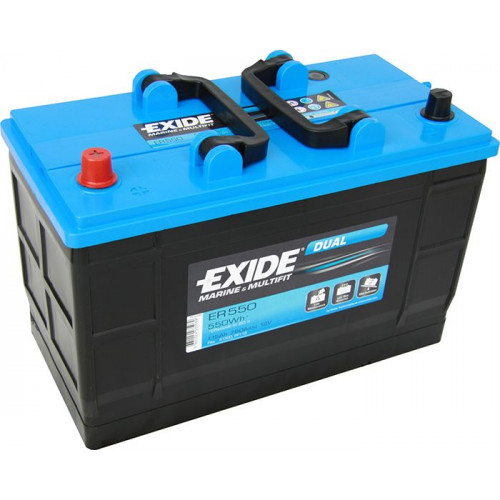 Rybářský člun Batéria Exide Dual 115 Ah/12 V/760 A