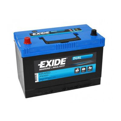 Rybářský člun Akumulátor Exide Dual 12V 95Ah 650A ER450