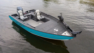 Fotogaléria Čln Finval 475 Evo Tiller + Honda BF60 Handle Kit + príves