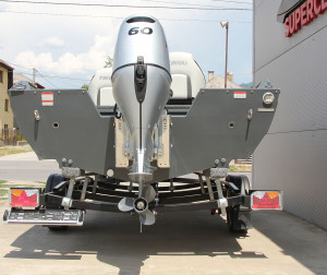 Fotogaléria Čln Finval 475 Evo Tiller + Honda BF60 Handle Kit + príves